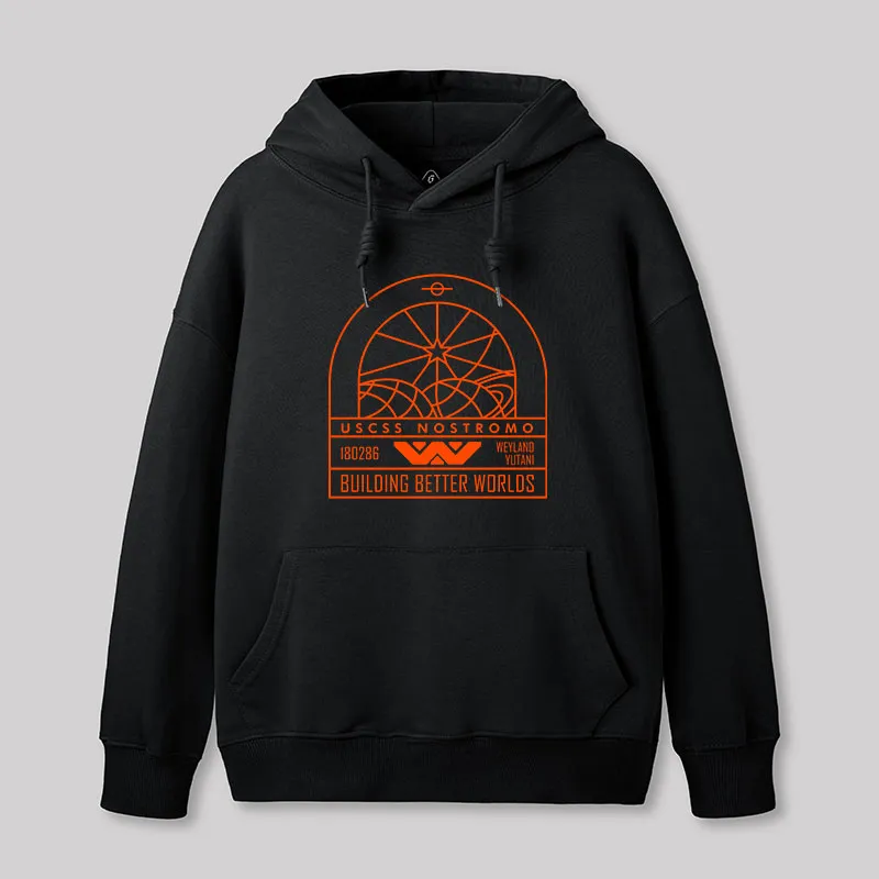 Alternative view of Nostromo Weyland Yutani Ship Hoodie