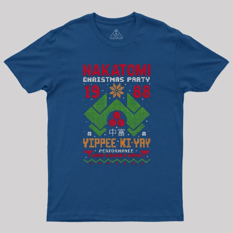 Alternative view of Nakatomi Christmas Party Geek T-Shirt