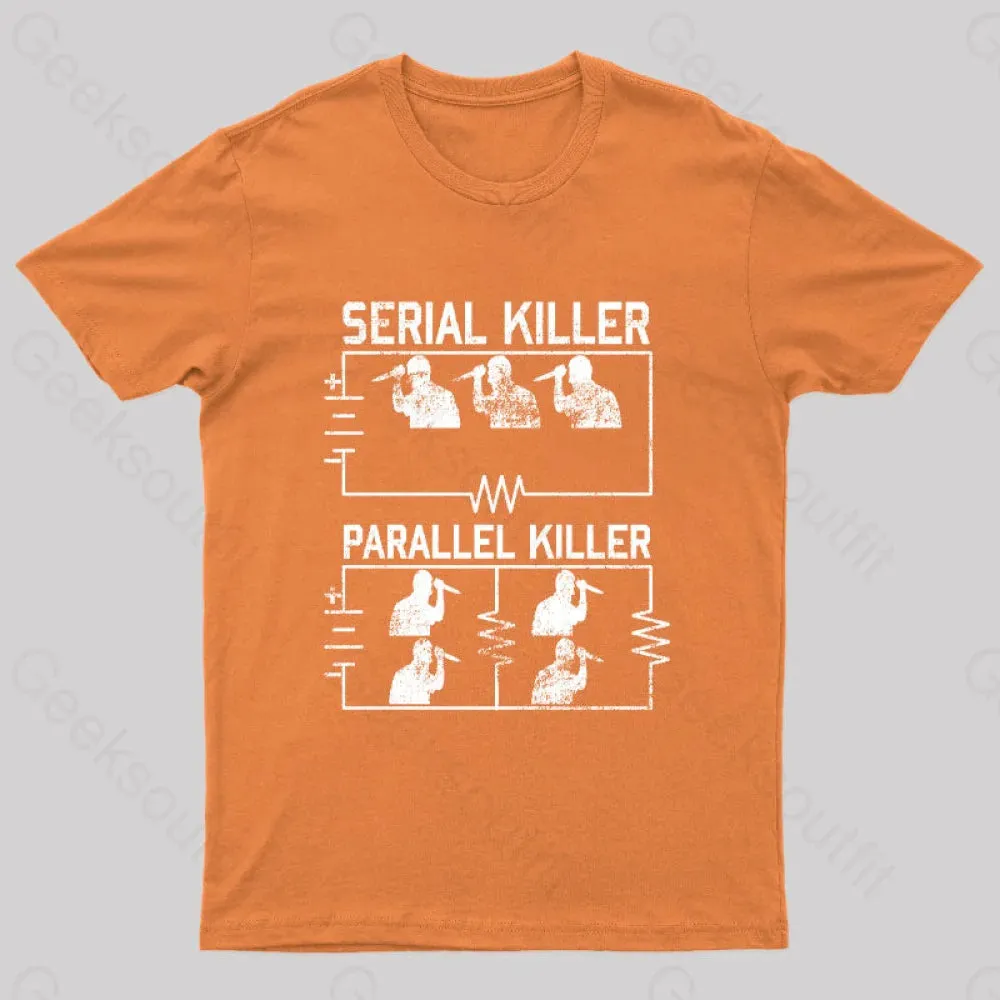 Electrical Circuit Serial Parallell Killer Geek T-Shirt - Image 5