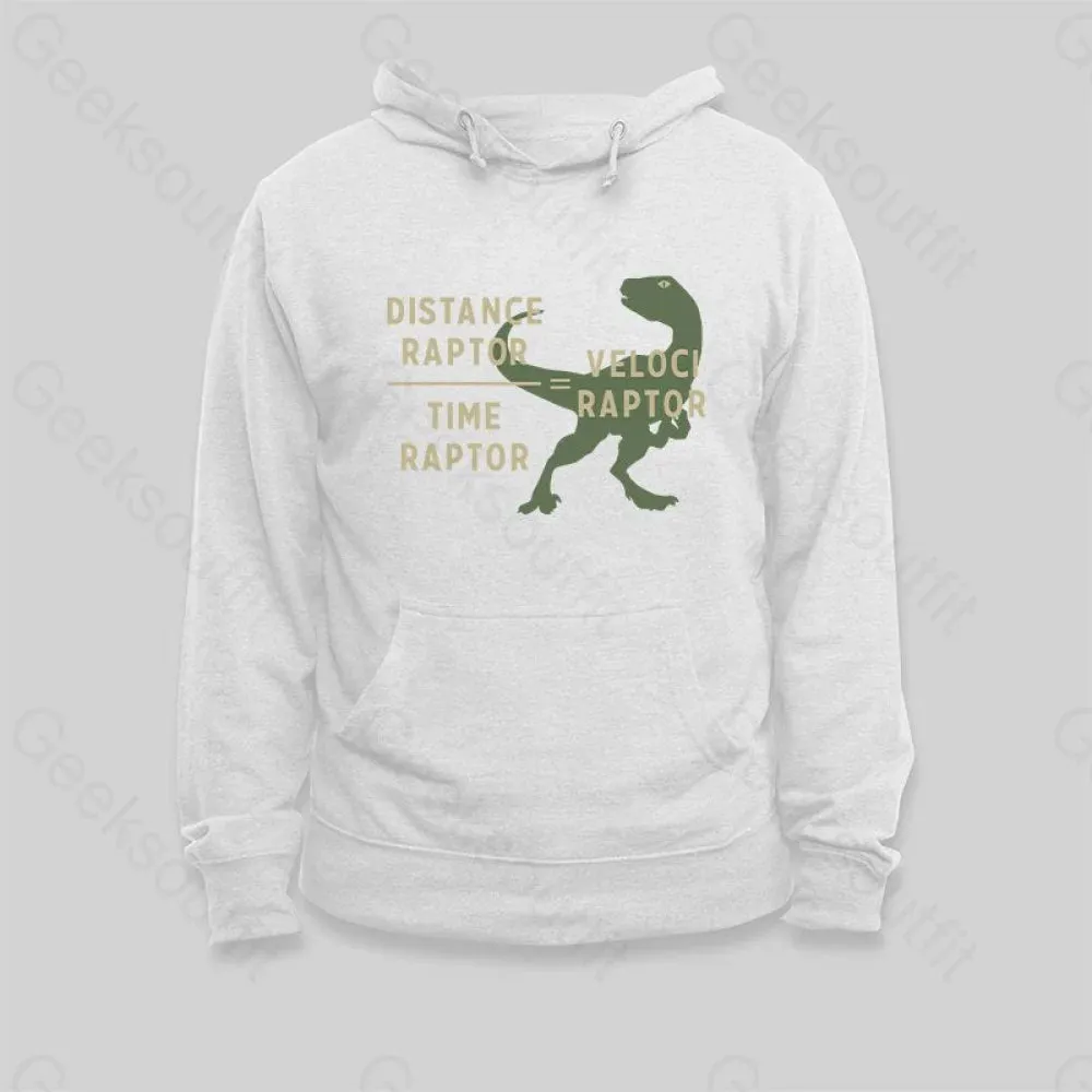 Alternative view of Equations Of Motion Science Velociraptor Hoodie
