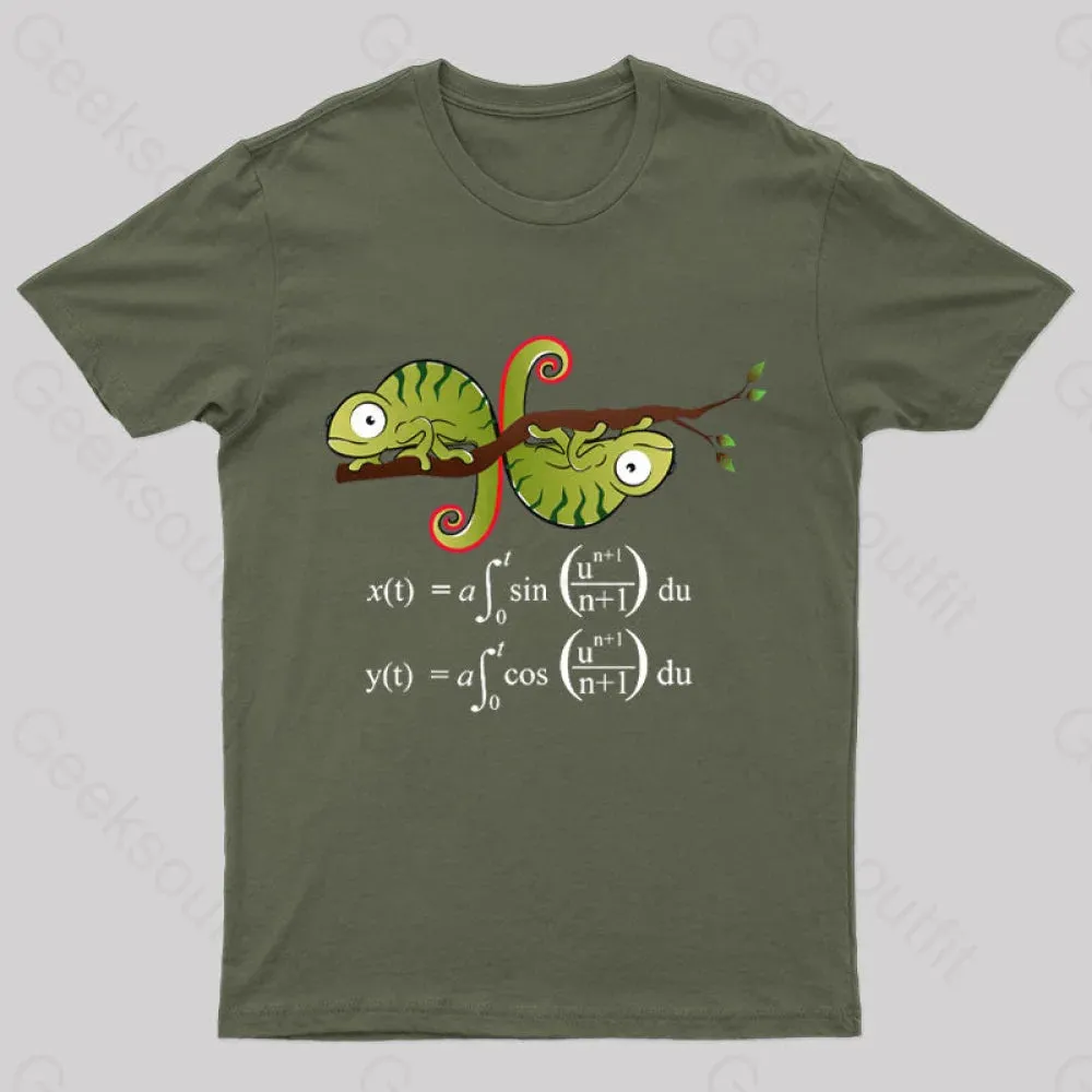 Euler Spiral Nerd T-Shirt - Image 2
