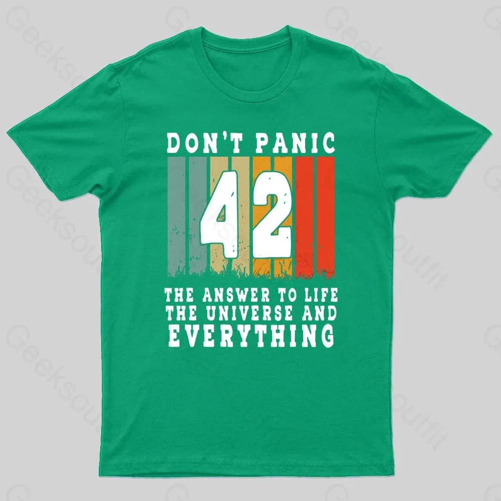 Everything Don't Panic Nerd T-Shirt - Image 6