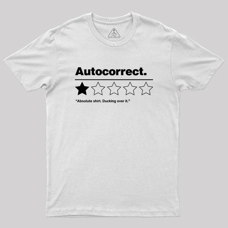 Autocorrect Ducking Over It Geek T-Shirt - Image 11