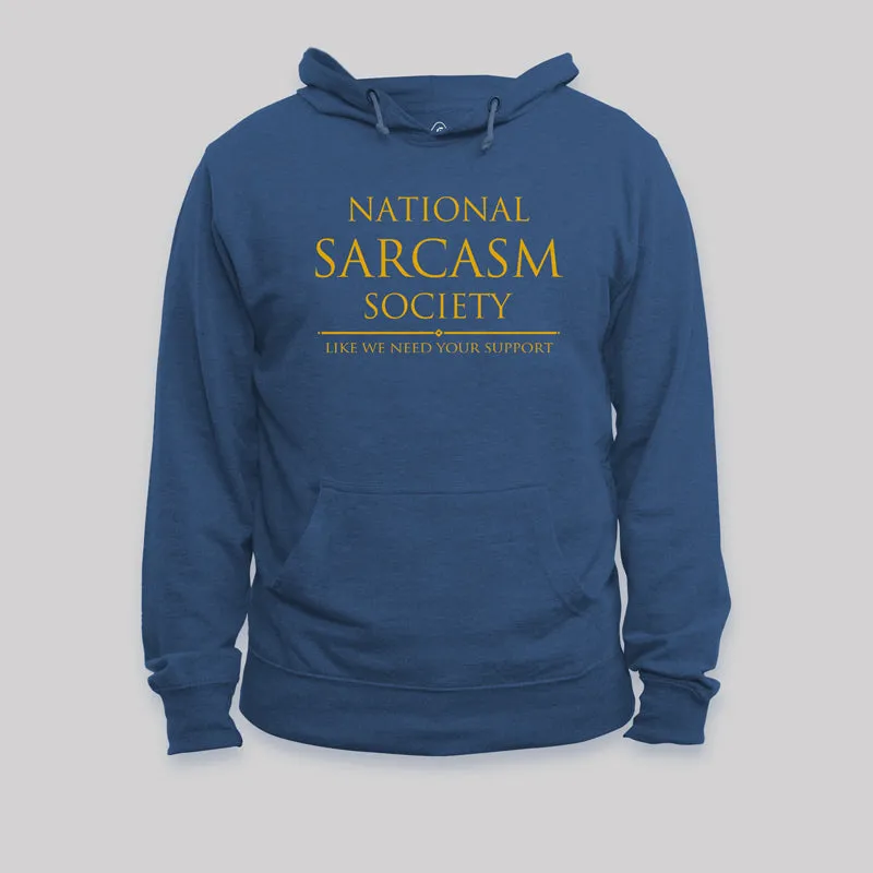 Alternative view of National Sarcasm Society Geek Hoodie