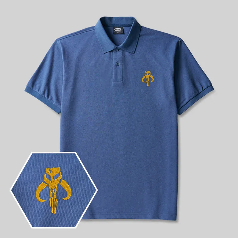 Mythosaur Geek Embroidered Polo Shirts - Image 2