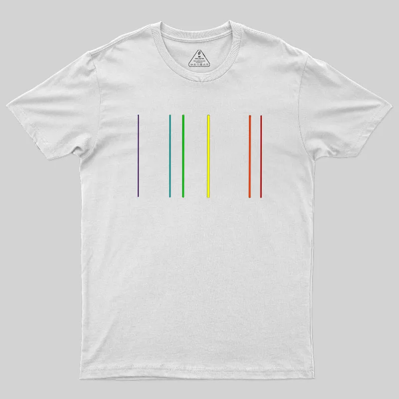 Helium Emission Spectrum Geek T-Shirt - Image 9