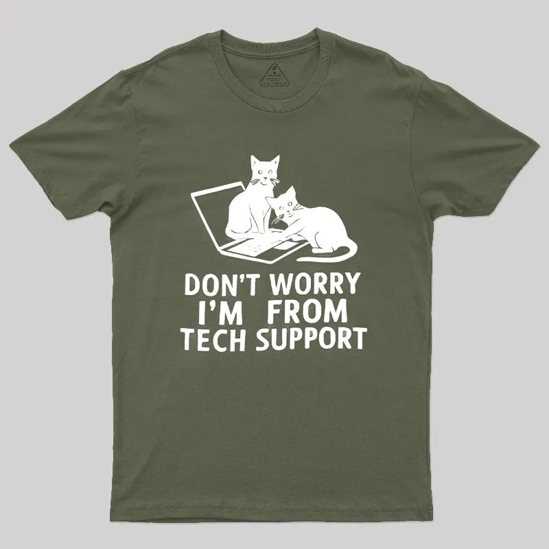Cat From Tech Support T-Shirt - Image 3