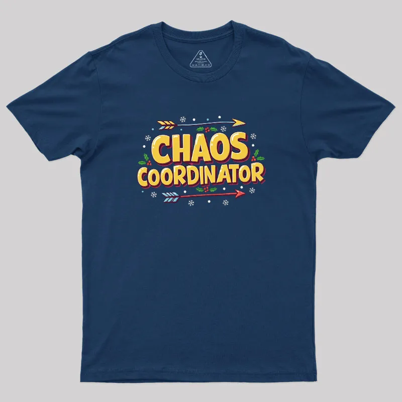 Chaos Coordinator Christmas Geek T-Shirt - Image 2