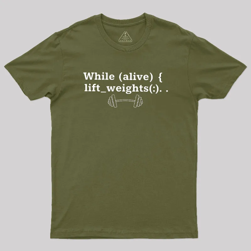 Code & Lift Loop Geek T-Shirt - Image 3