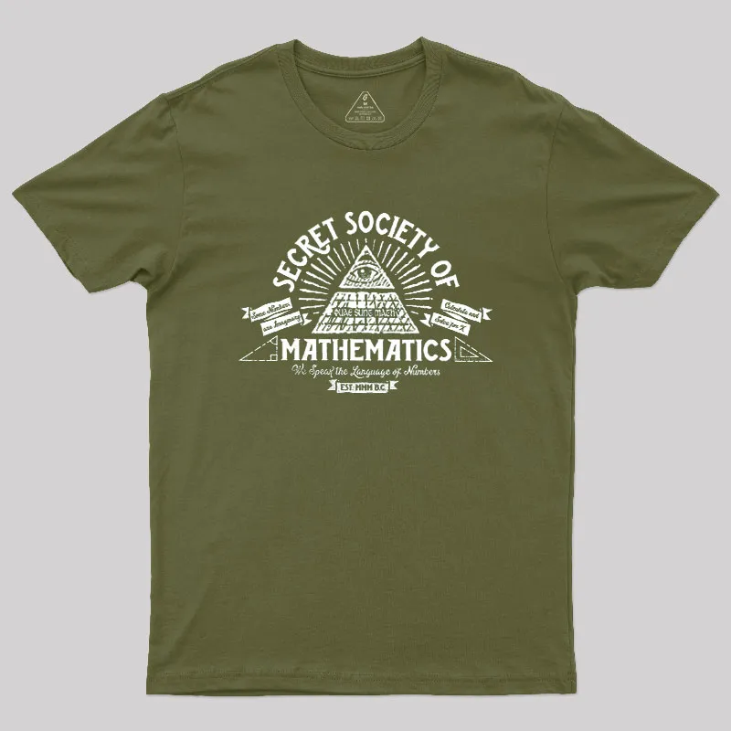 Illumathnati - Secret Society of Math Geek T-Shirt - Image 3