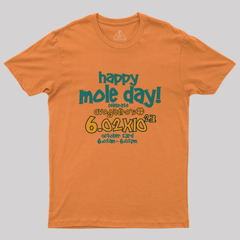 Happy Mole Day Geek T-Shirt - Image 5