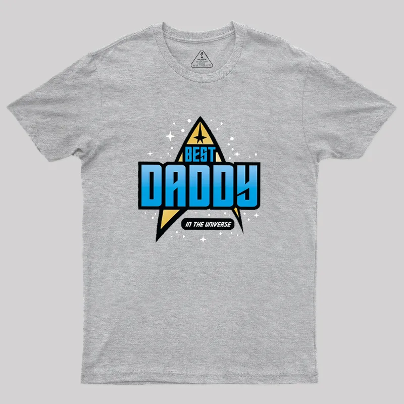 Best Daddy Trekkie Geek T-Shirt - Image 4