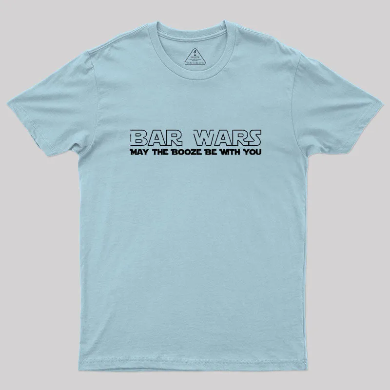 Bar Wars May The Booze Be With You Geek T-Shirt - Image 10