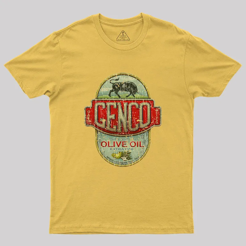 VINTAGE - GENCO OLIVE OIL Geek T-Shirt - Image 8