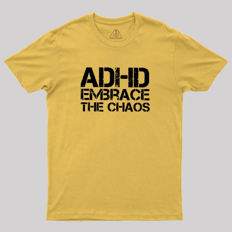 Adhd Funny Quotes Geek T-Shirt - Image 6