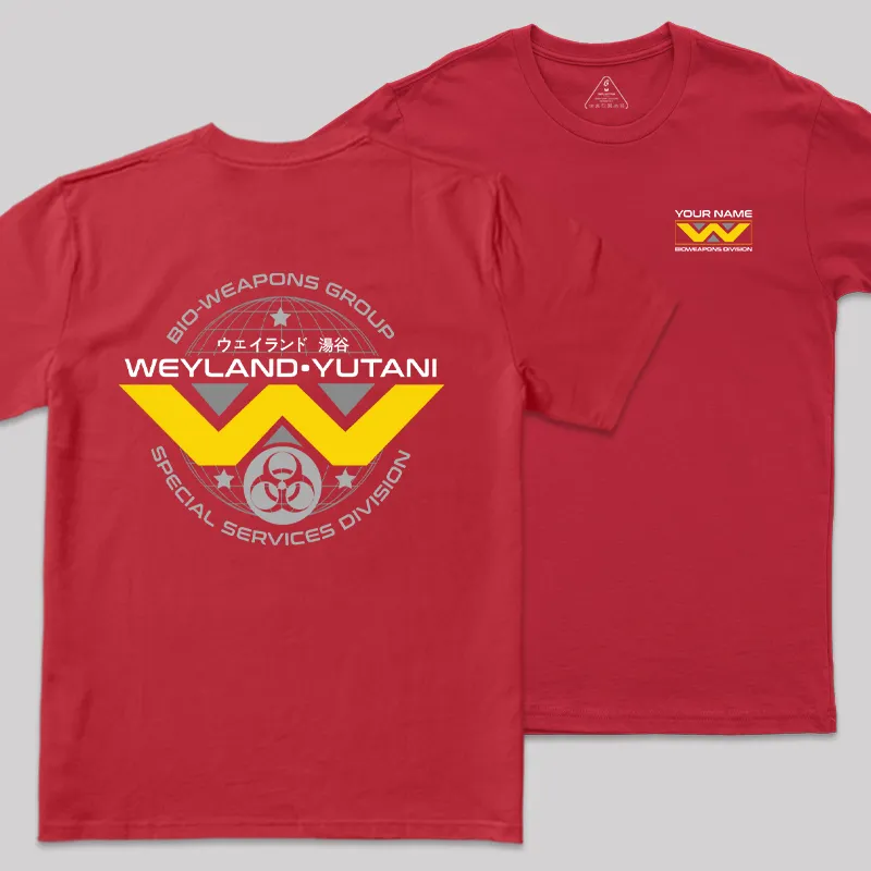 Personalized Weyland Yutani Scifi Geek T-Shirt - Image 5