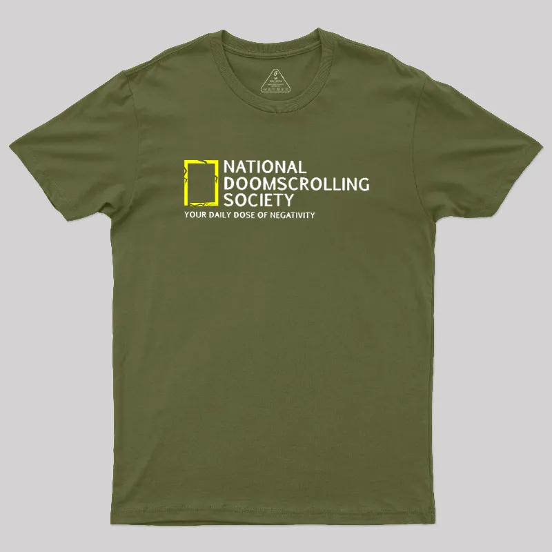 National Doomscrolling Society Geek T-Shirt - Image 3