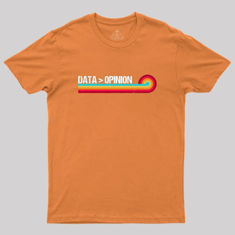 Retro Stripes Funny Data > Opinion Geek T-Shirt - Image 6