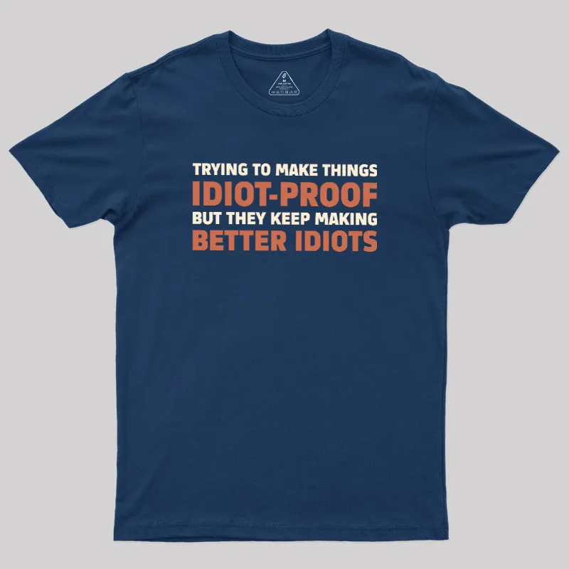 Alternative view of Idiot-Proof Paradox Geek T-Shirt
