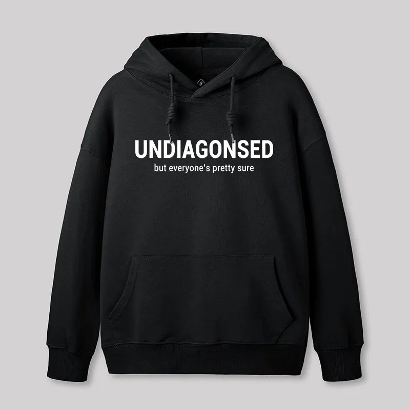 Alternative view of Everyone is Pretty Sure Geek Hoodie