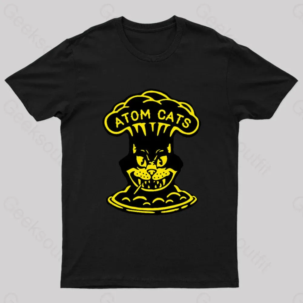 Fallout Atom Cats Garage Yellow Geek T-Shirt - Image 5