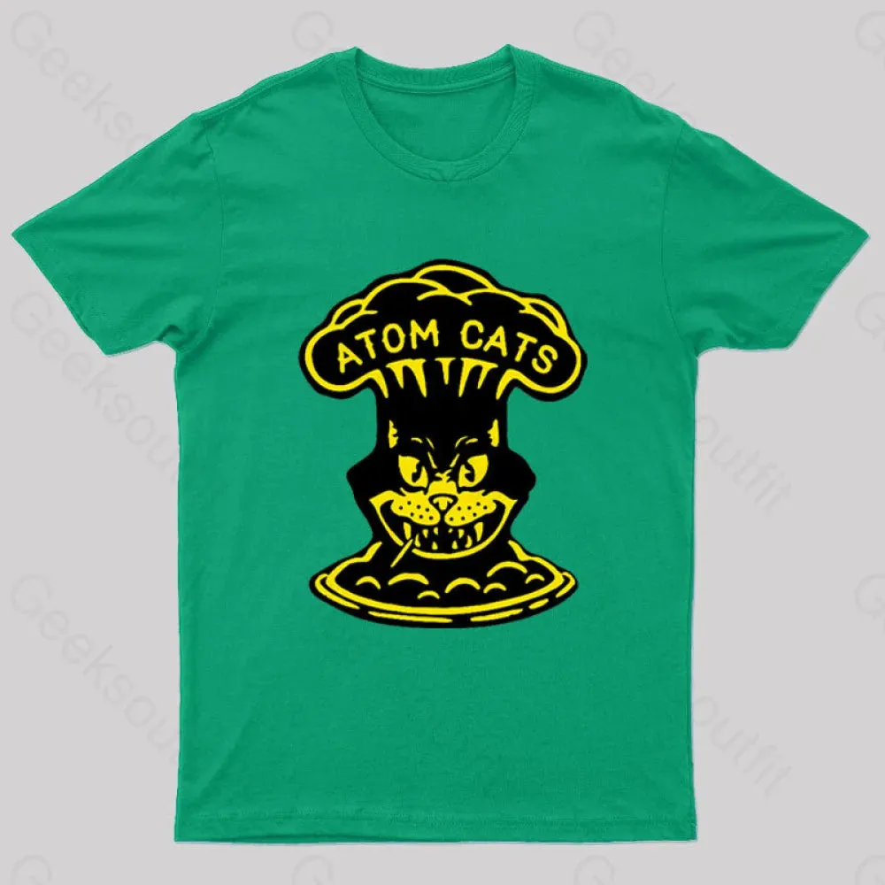 Alternative view of Fallout Atom Cats Garage Yellow Geek T-Shirt