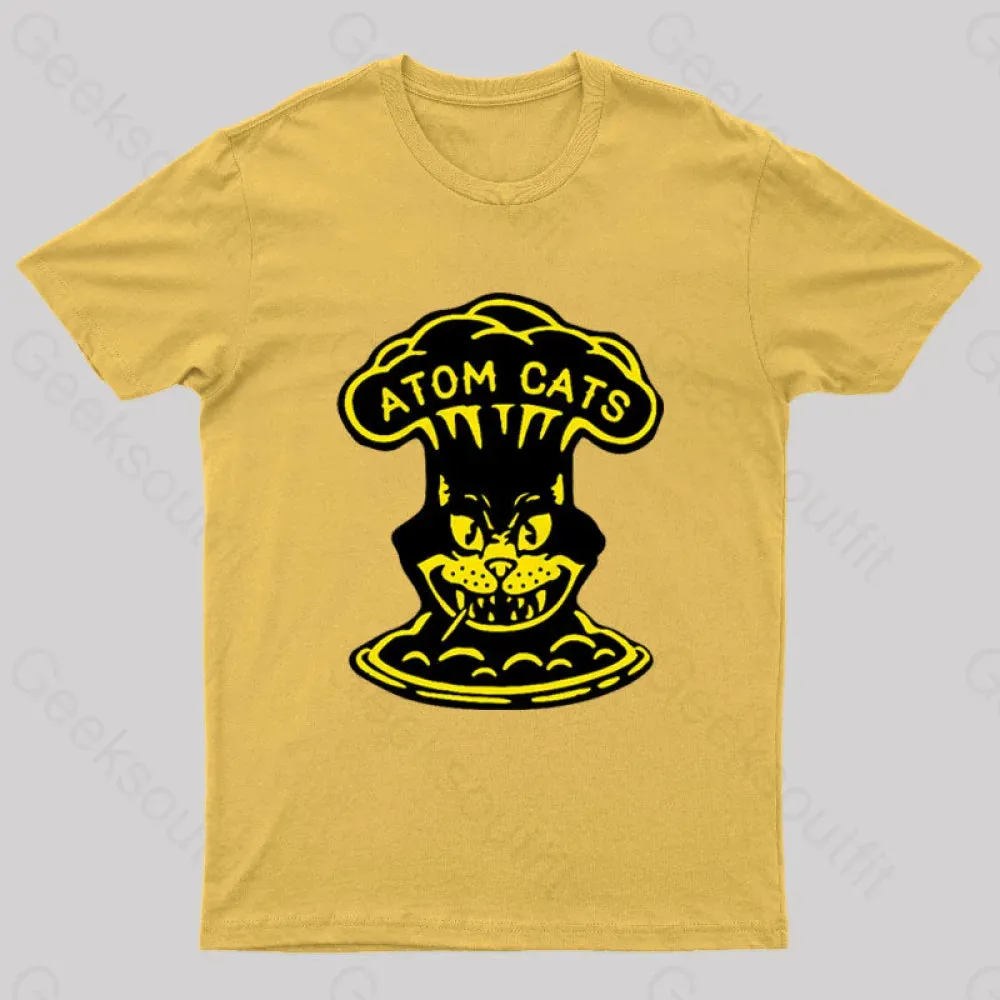 Fallout Atom Cats Garage Yellow Geek T-Shirt - Image 8