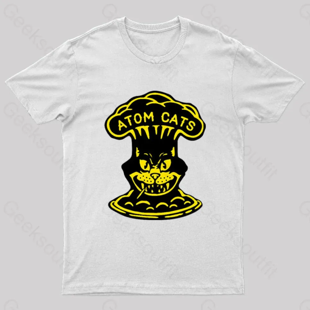 Fallout Atom Cats Garage Yellow Geek T-Shirt - Image 11