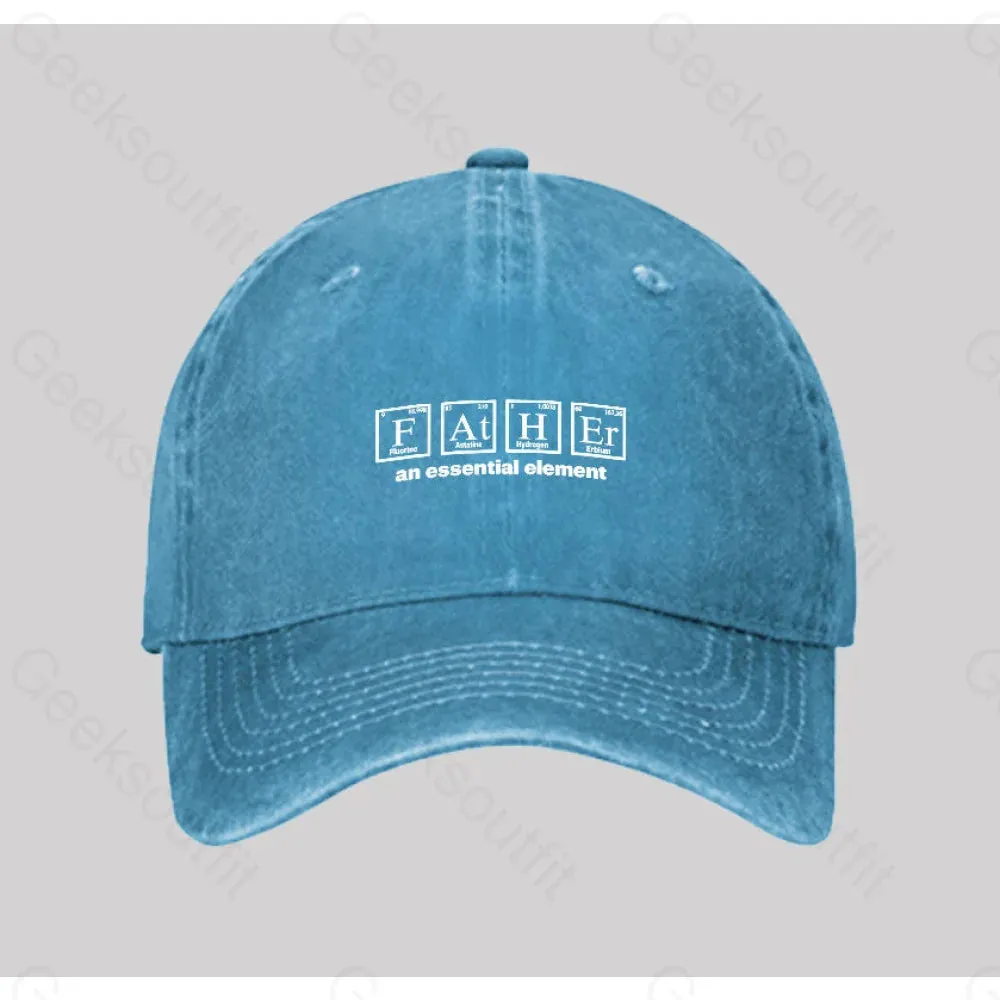 Father an Essential Element Washed Vintage Baseball Cap - Image 4