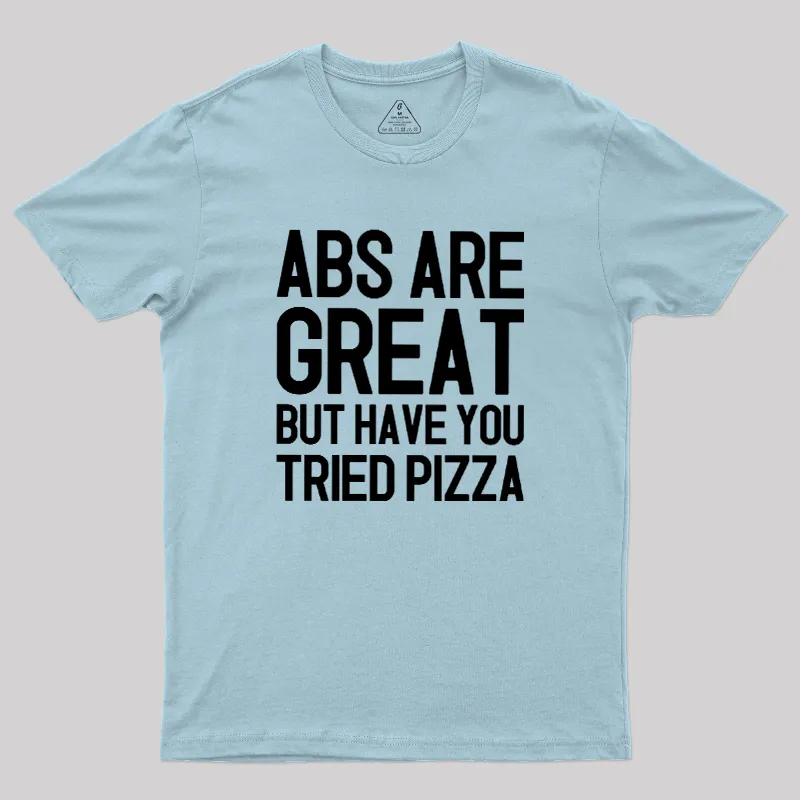 Abs vs Pizza Geek T-Shirt - Image 9