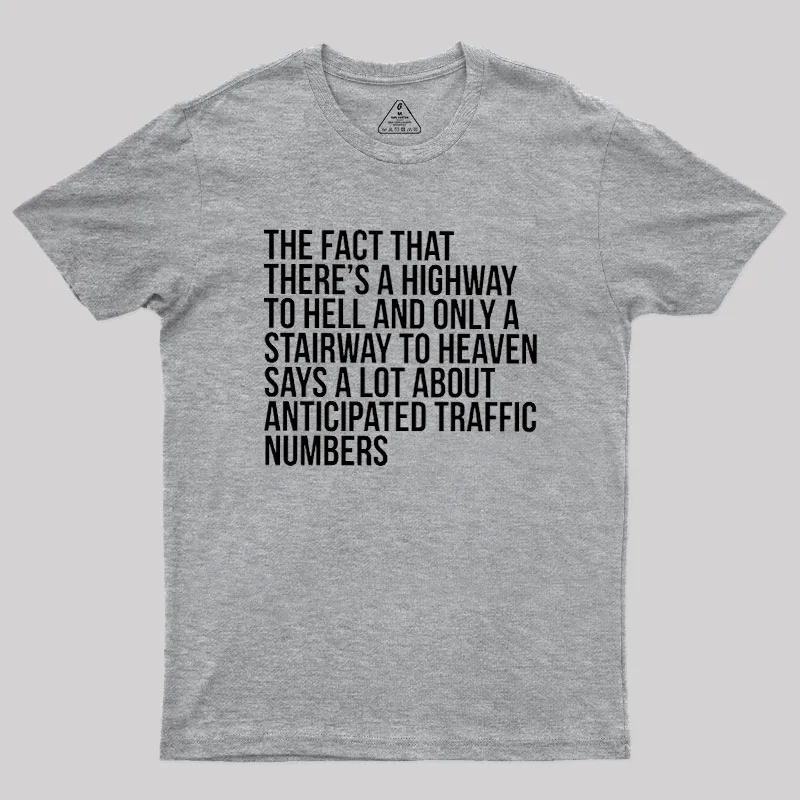 There's Highway To Hell And Stairway To Heaven Geek T-Shirt - Image 4