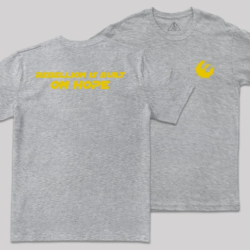 Rebellion Is Built On Hope Front and Back Printed Geek T-Shirt - Image 4