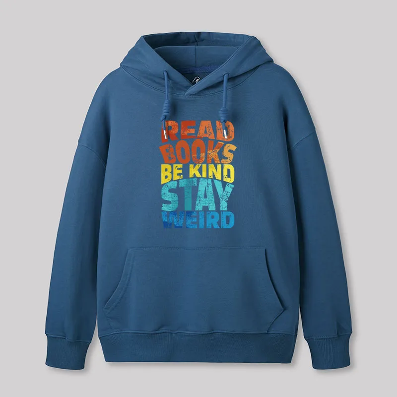 Alternative view of Read Books Be Kind Geek Hoodie