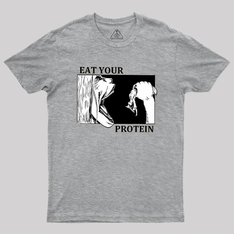 Eat Your Protein Geek T-Shirt - Image 4