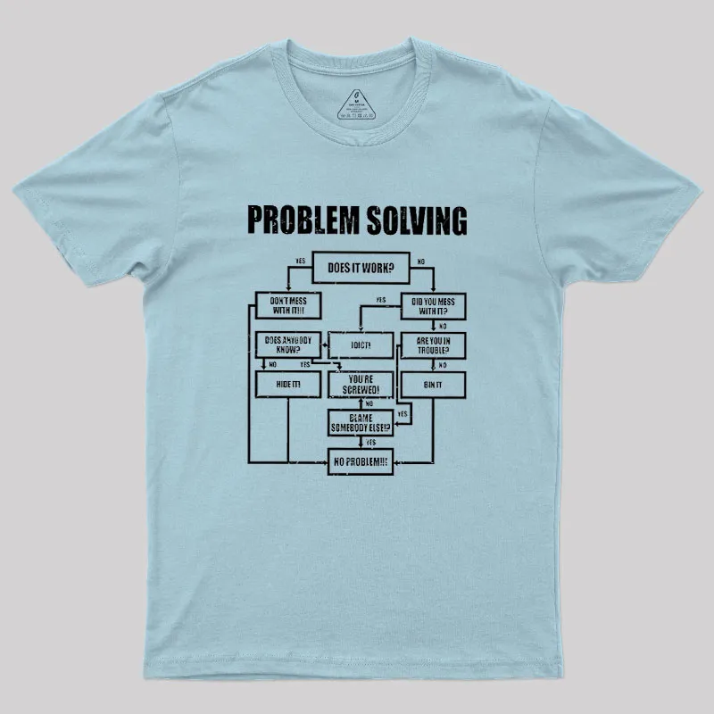 Men Problem Solving Geek T-Shirt - Image 10