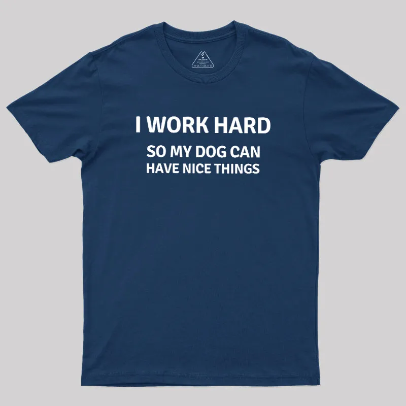 Alternative view of Work Hard Geek T-Shirt