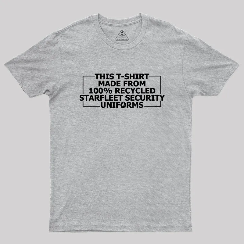 100% recycled Starfleet Security Geek T-Shirt - Image 4