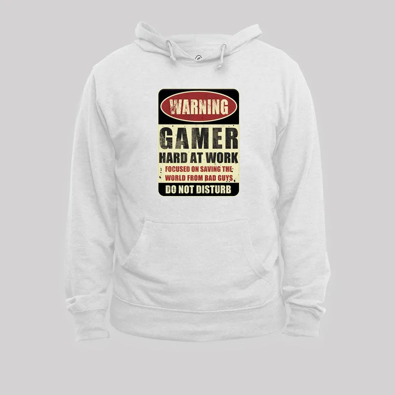 Warning Gamer Geek Hoodie - Image 5