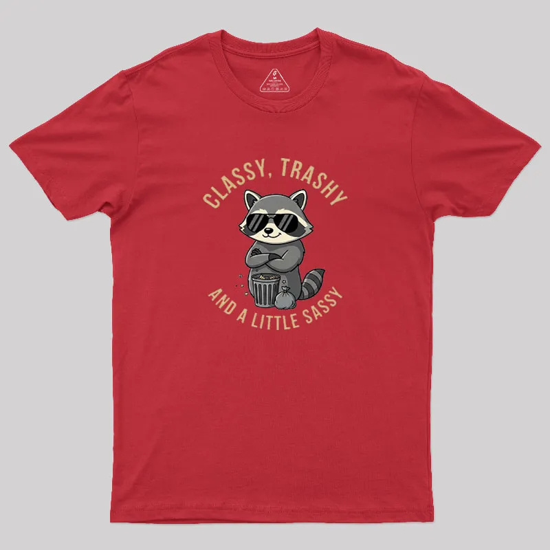 Classy Raccoon Geek T-Shirt - Image 5