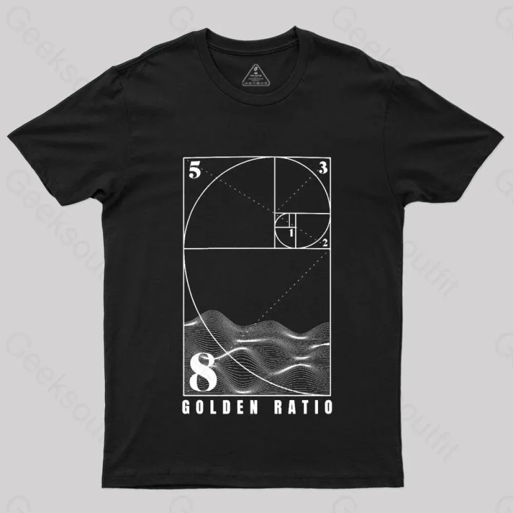 Fibonacci Golden Ratio Mathematics T-Shirt - Image 2