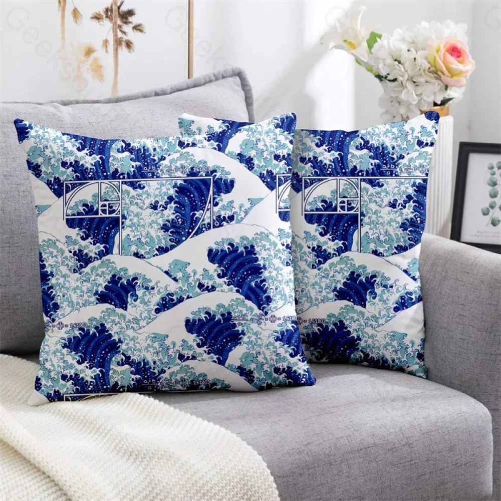 Fibonacci Waves Pillowcase