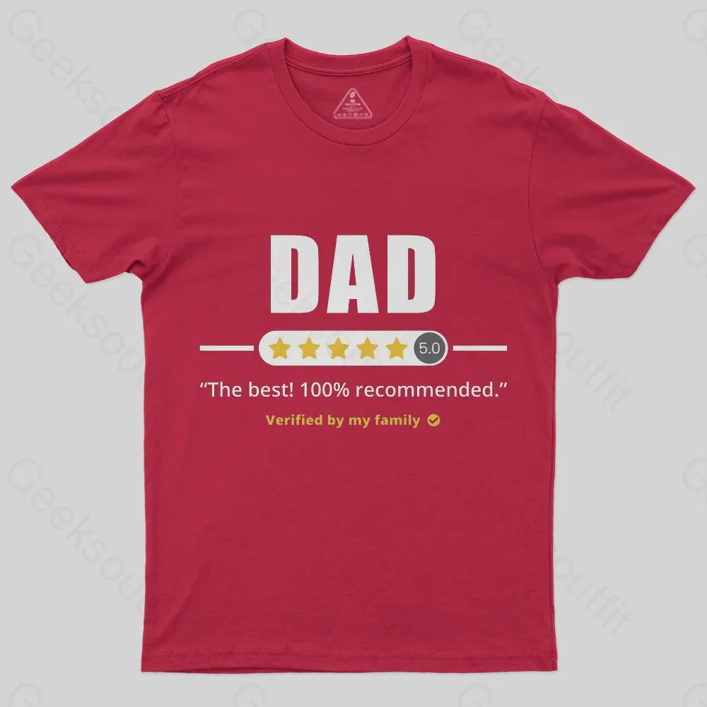 Five Stars Dad T-Shirt - Image 4