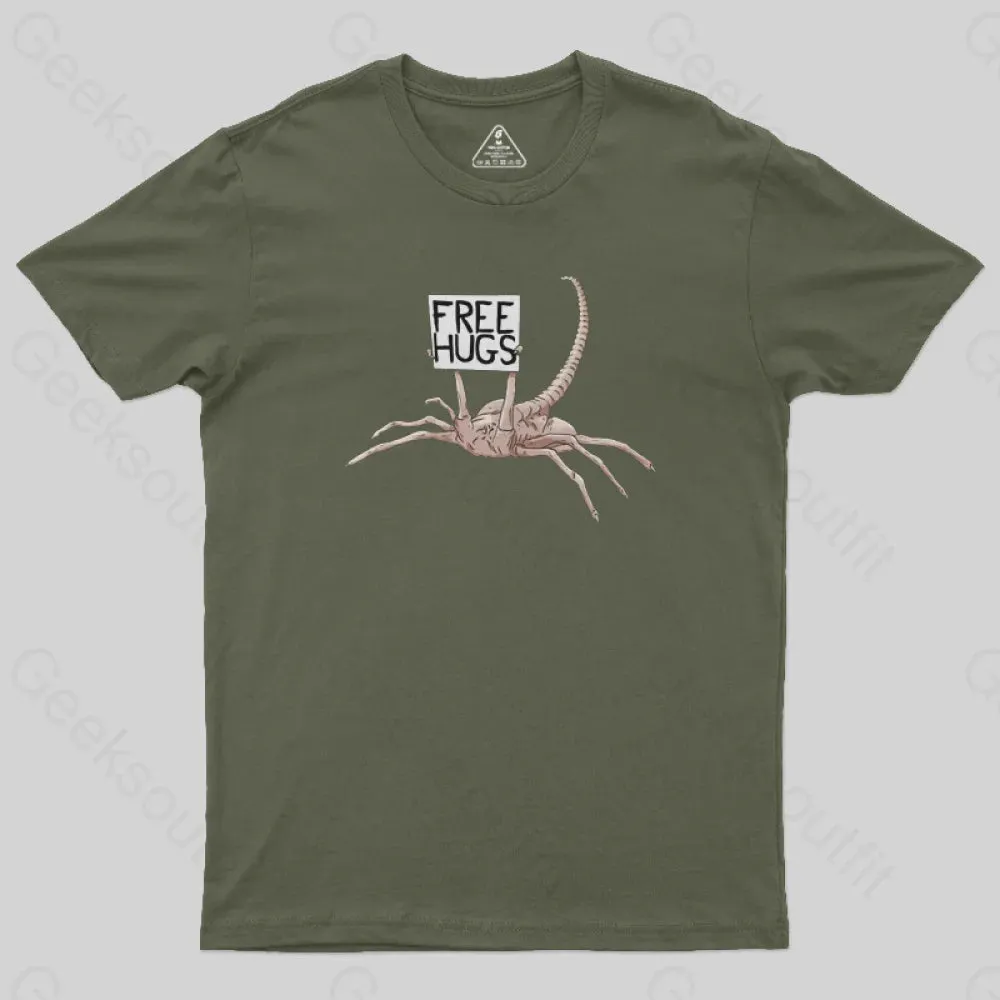 FreeHugs-Alien Xenomorph T-Shirt - Image 3