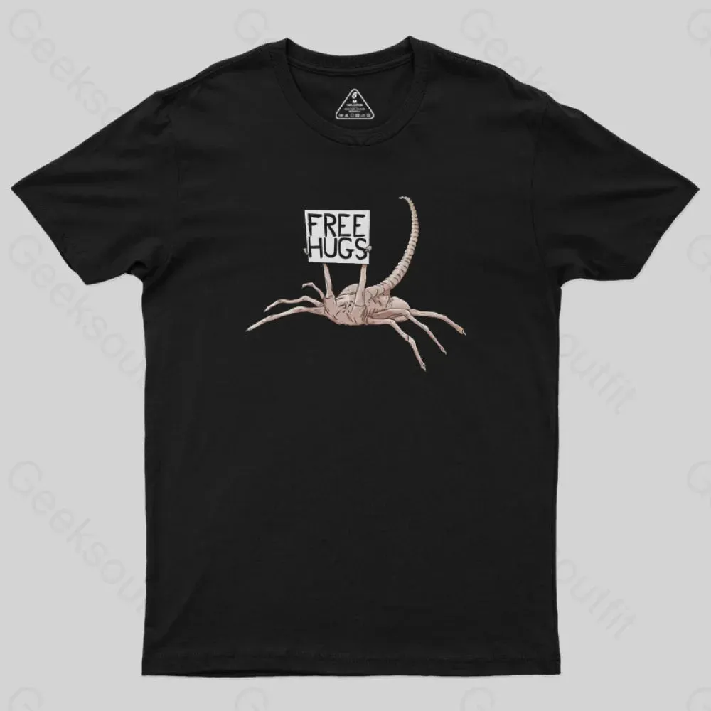 Alternative view of FreeHugs-Alien Xenomorph T-Shirt