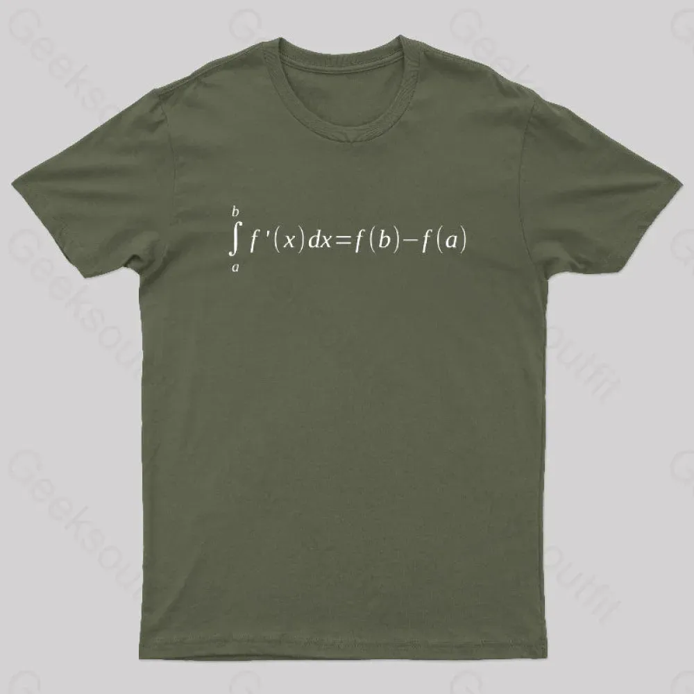Fundamental Theorem Of Calculus Math Geek T-Shirt - Image 4