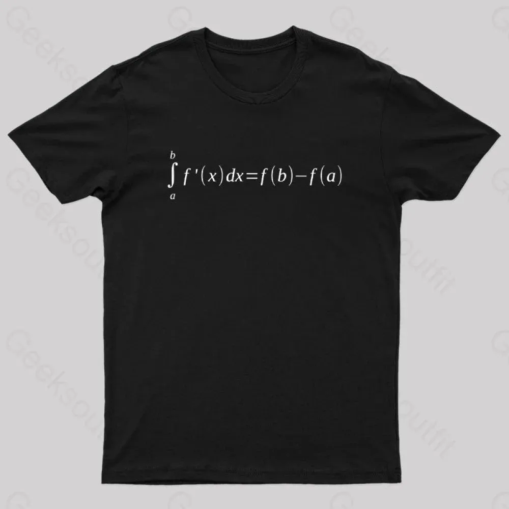 Fundamental Theorem Of Calculus Math Geek T-Shirt - Image 2