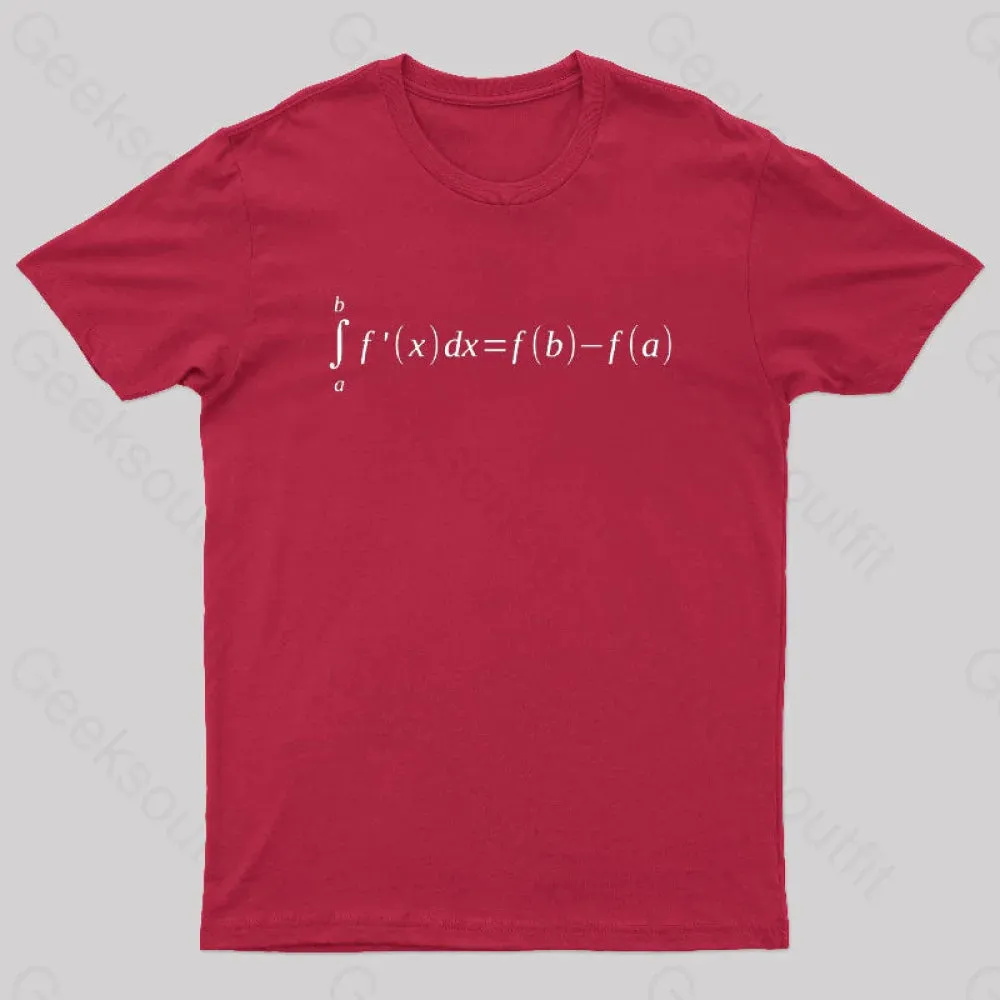 Fundamental Theorem Of Calculus Math Geek T-Shirt - Image 8