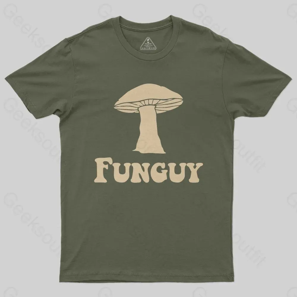 Fungi Fun Guy Funny Geek Nerd T-Shirt - Image 3