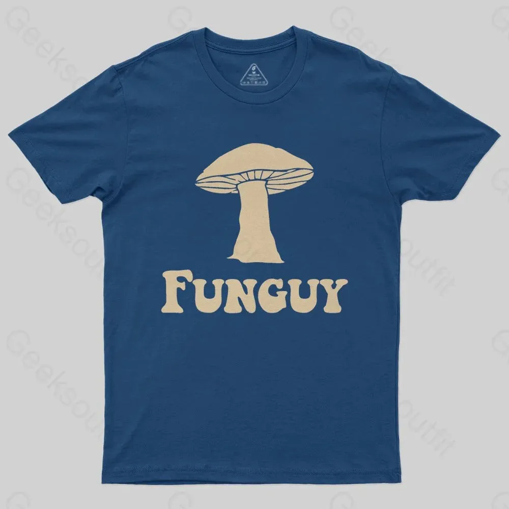 Fungi Fun Guy Funny Geek Nerd T-Shirt - Image 2