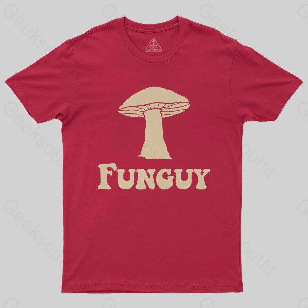 Fungi Fun Guy Funny Geek Nerd T-Shirt - Image 4